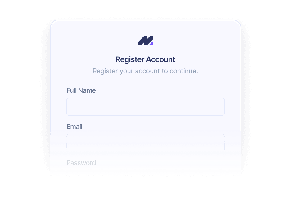 Registreer je account